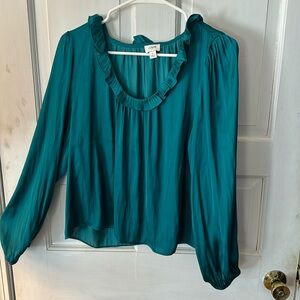 J.Crew factory blouse green